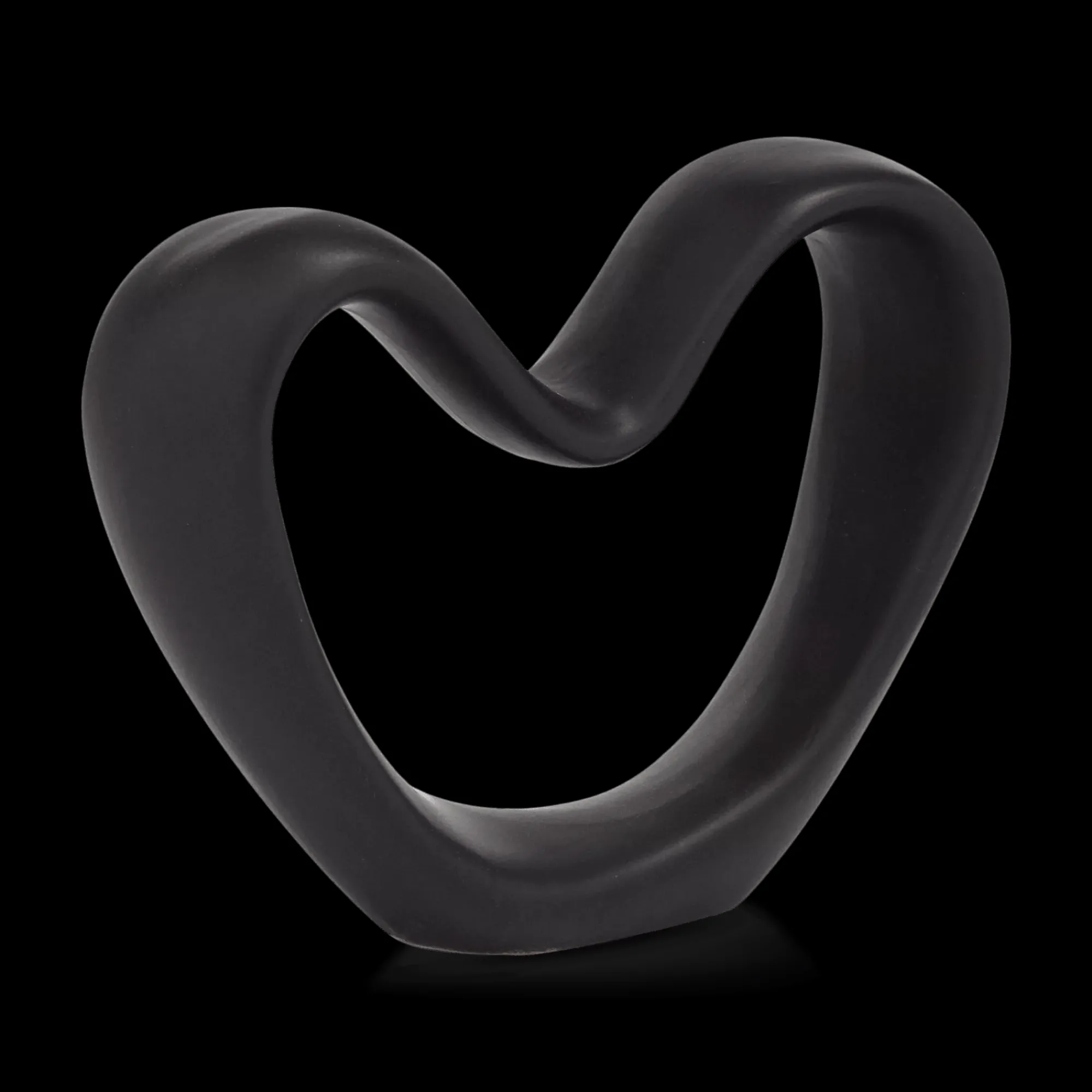 Online Bouclair Black Decorative Ceramic Heart