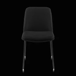 Bouclair Black Fabric and Metal Dining Chair