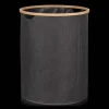 Online Bouclair Black Hamper with Bamboo Ring
