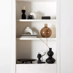 Outlet Bouclair Black Hourglass Bubble Vase