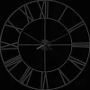 Bouclair Black Metal Wall Clock