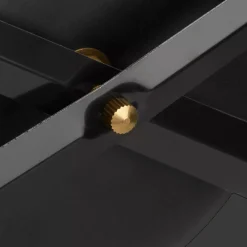 Bouclair Black Metal Wall Clock