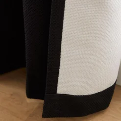 Sale Bouclair Black Ortega Blackout Back-Tab Curtain