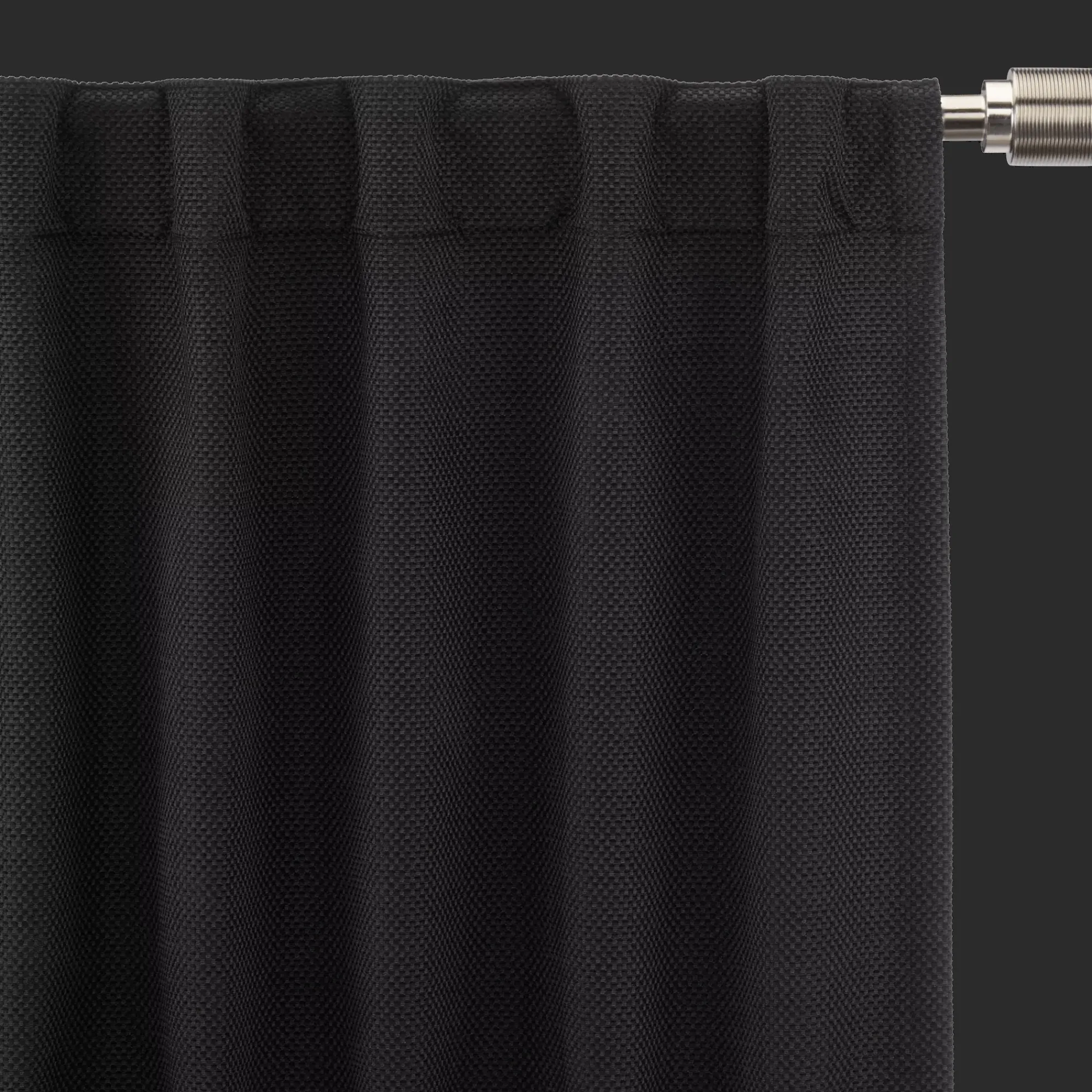 Sale Bouclair Black Ortega Blackout Back-Tab Curtain