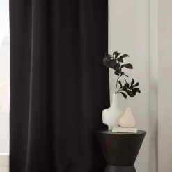 Sale Bouclair Black Ortega Blackout Back-Tab Curtain
