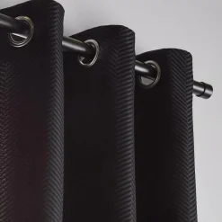 Outlet Bouclair Black Quincy Panel Curtain