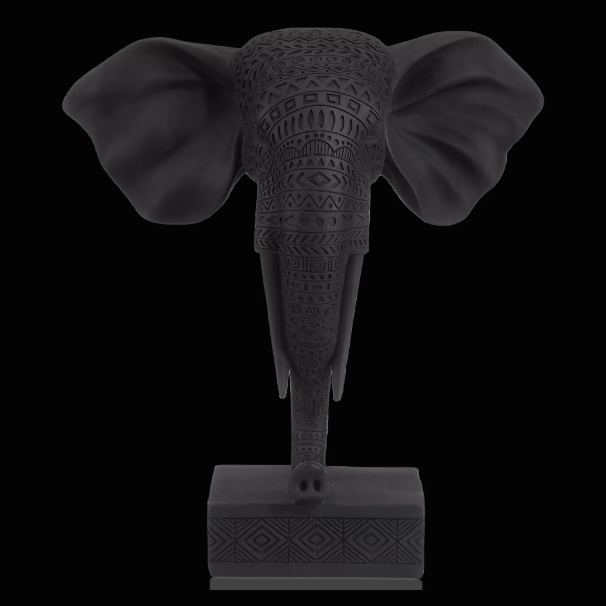 Sale Bouclair Black Resin Elephant on Stand