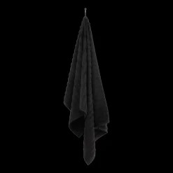 Hot Bouclair Black Ribbed Bath Towel