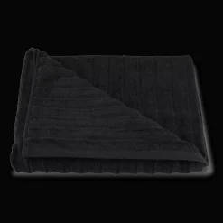 Hot Bouclair Black Ribbed Bath Towel