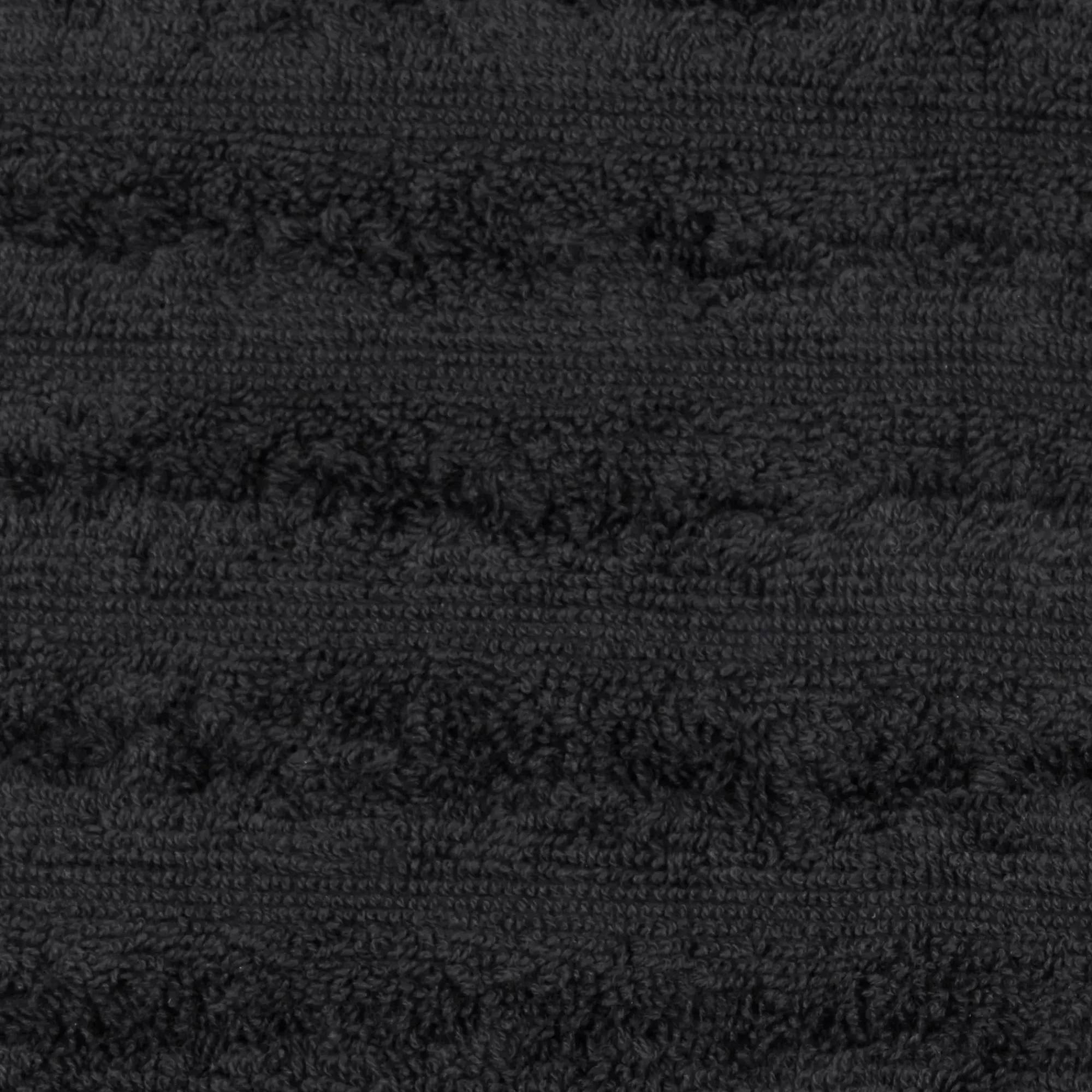 Hot Bouclair Black Ribbed Bath Towel