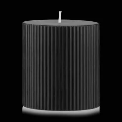 Hot Bouclair Black Ribbed Candle