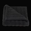 New Bouclair Black Ribbed Hand Towel