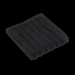 New Bouclair Black Ribbed Hand Towel