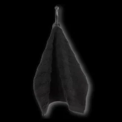 Outlet Bouclair Black Ribbed Washcloth