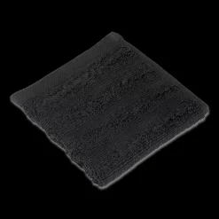 Outlet Bouclair Black Ribbed Washcloth