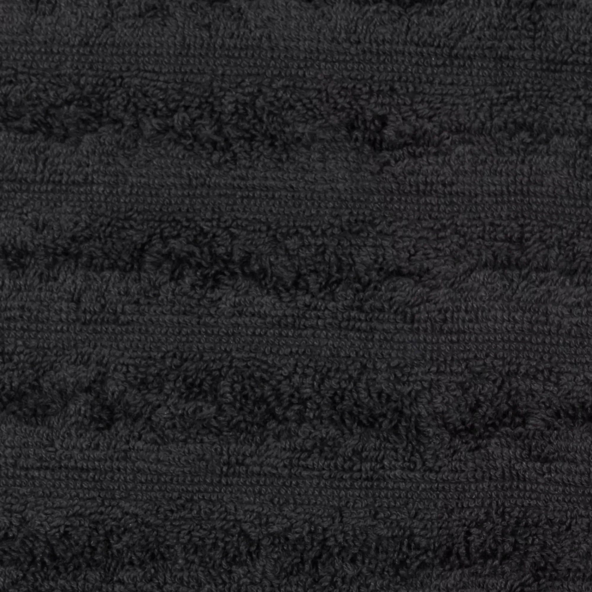 Outlet Bouclair Black Ribbed Washcloth