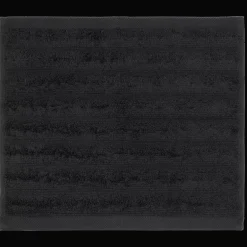 Outlet Bouclair Black Ribbed Washcloth