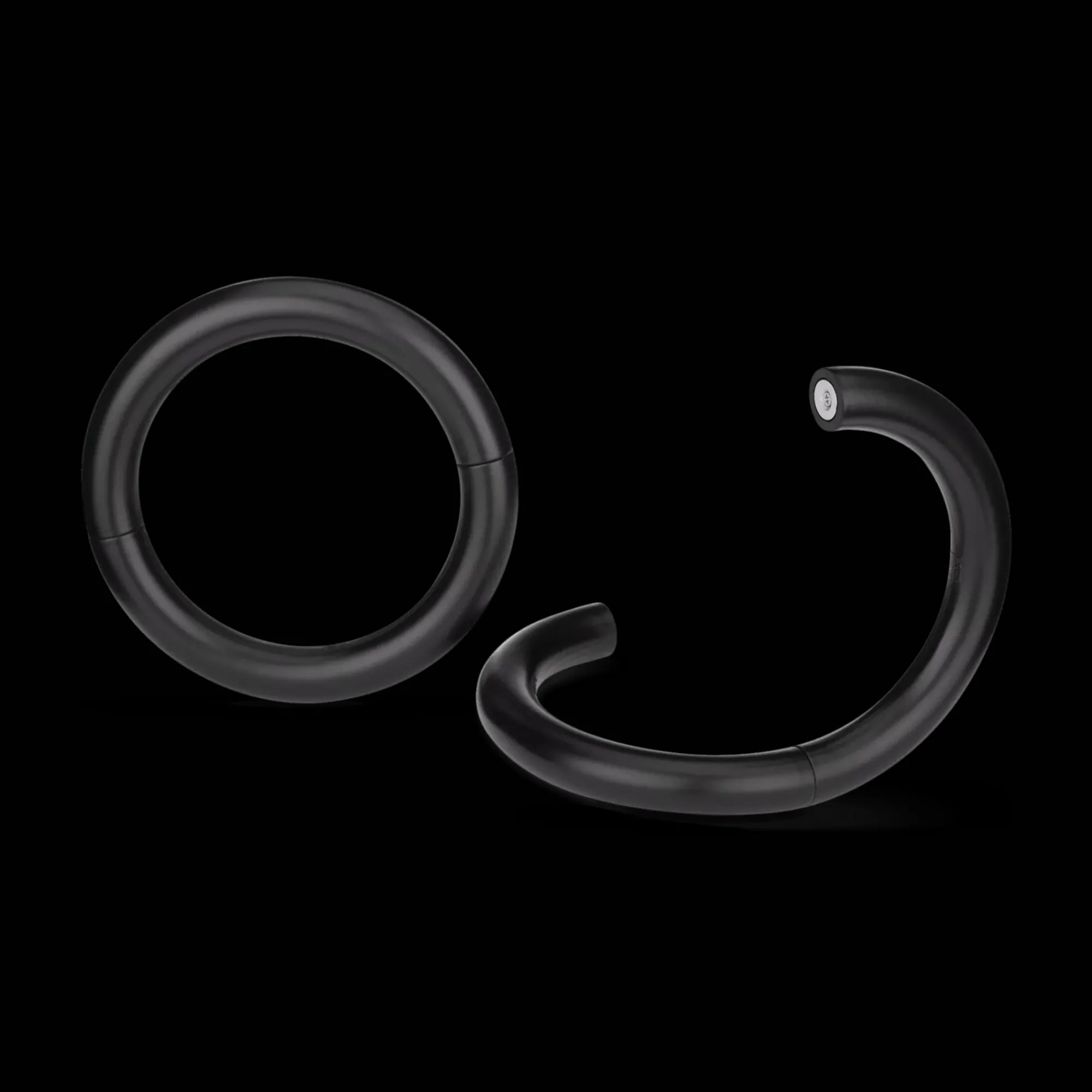 Hot Bouclair Black Set of 2 Magnetic Metal Holdbacks