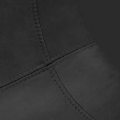 New Bouclair Black Textured Faux Leather and Metal Dining Chair