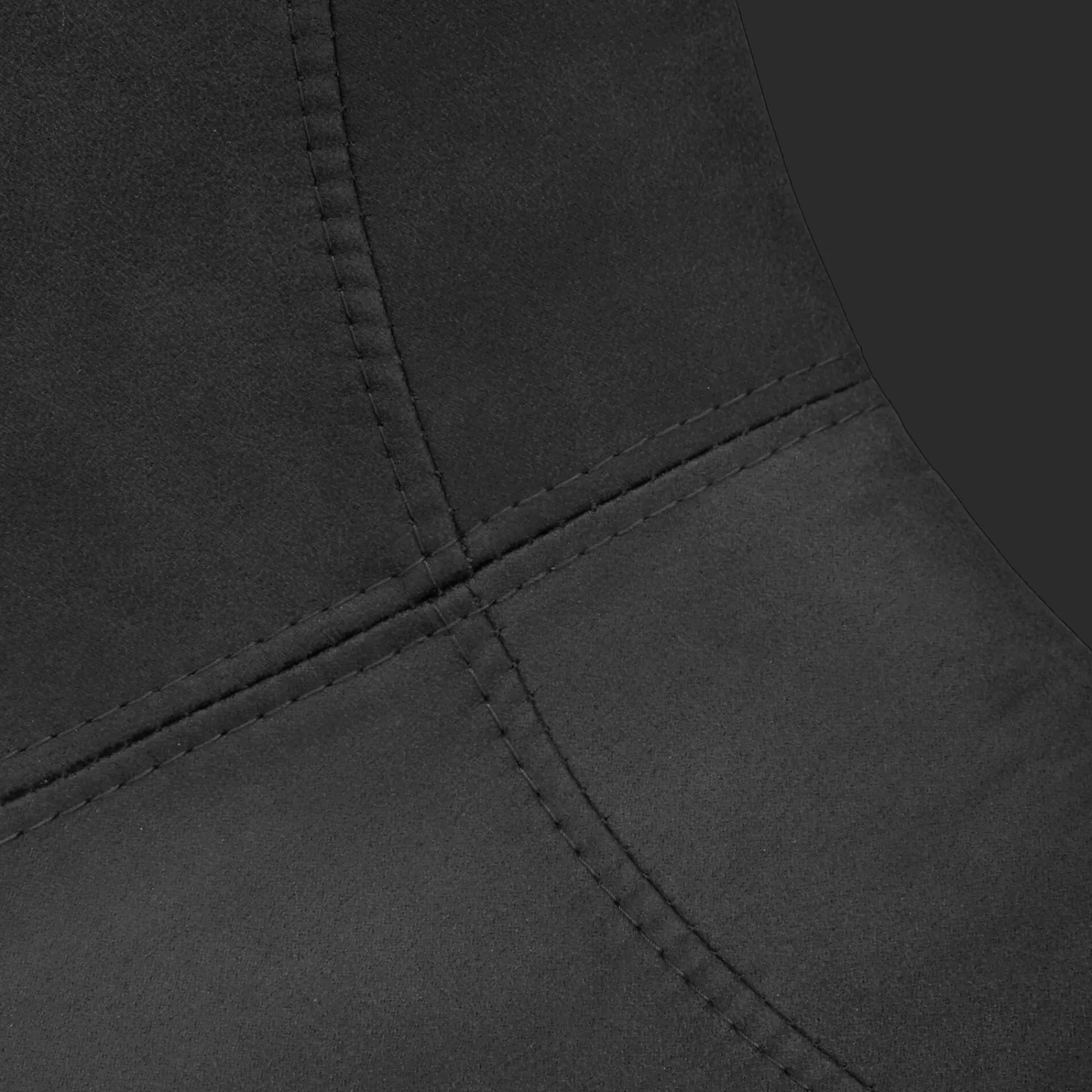 New Bouclair Black Textured Faux Leather and Metal Dining Chair