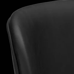 Best Bouclair Black Textured Faux Leather & Metal Adjustable Bar Stool