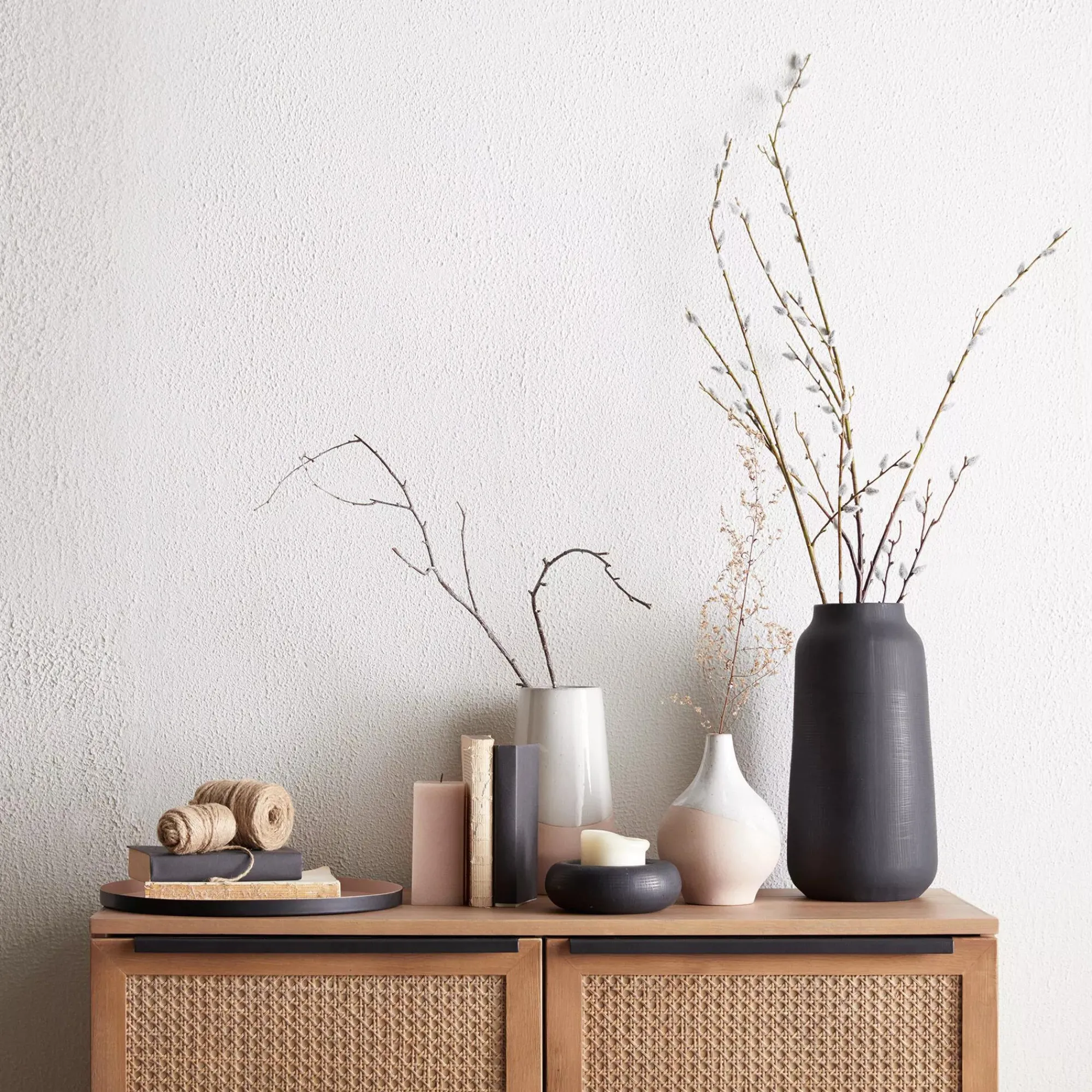 Sale Bouclair Black Textured Vase