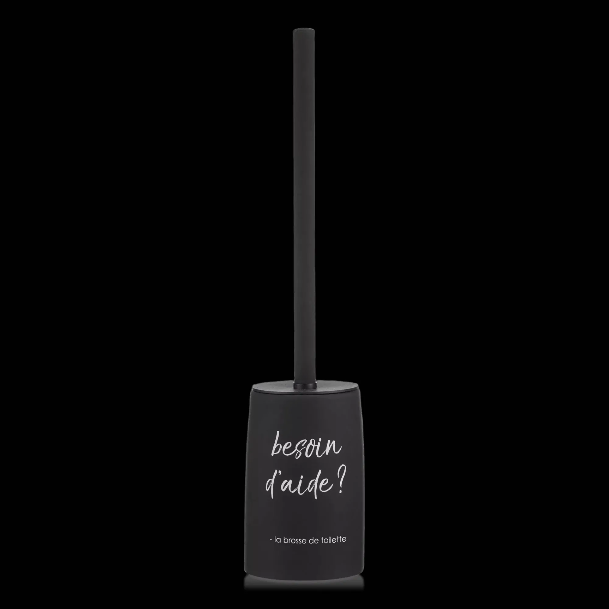 Outlet Bouclair Black Toilet Brush With French Typography