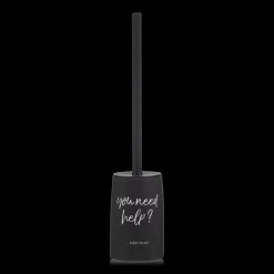 Outlet Bouclair Black Toilet Brush With French Typography