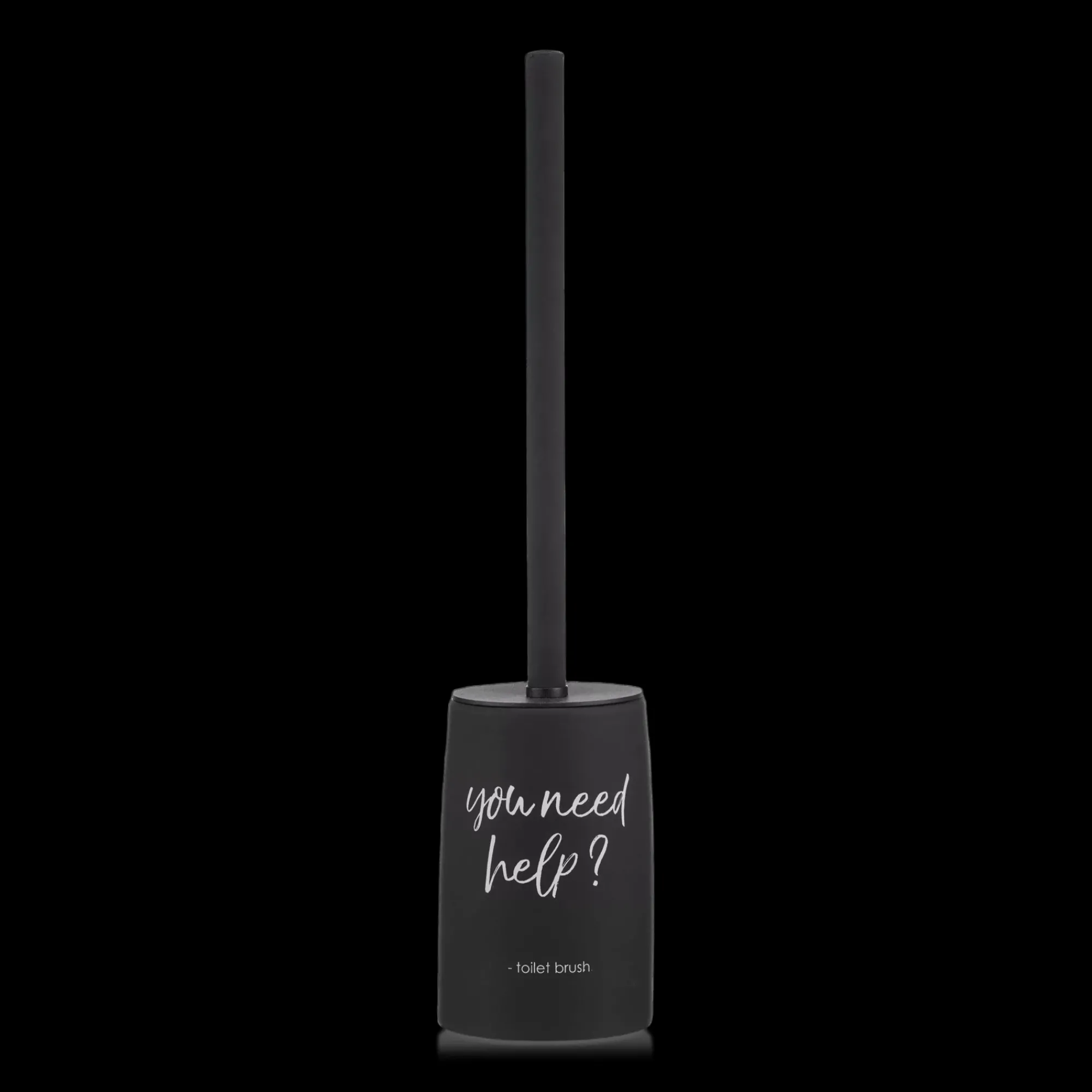 Outlet Bouclair Black Toilet Brush With French Typography