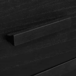 Outlet Bouclair Black Veneer 3-Drawer Console