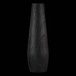 New Bouclair Black Wood Floor Vase