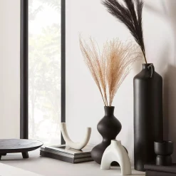 New Bouclair Black Wood Raised Tray