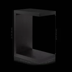 Best Bouclair Black Wood Side Table