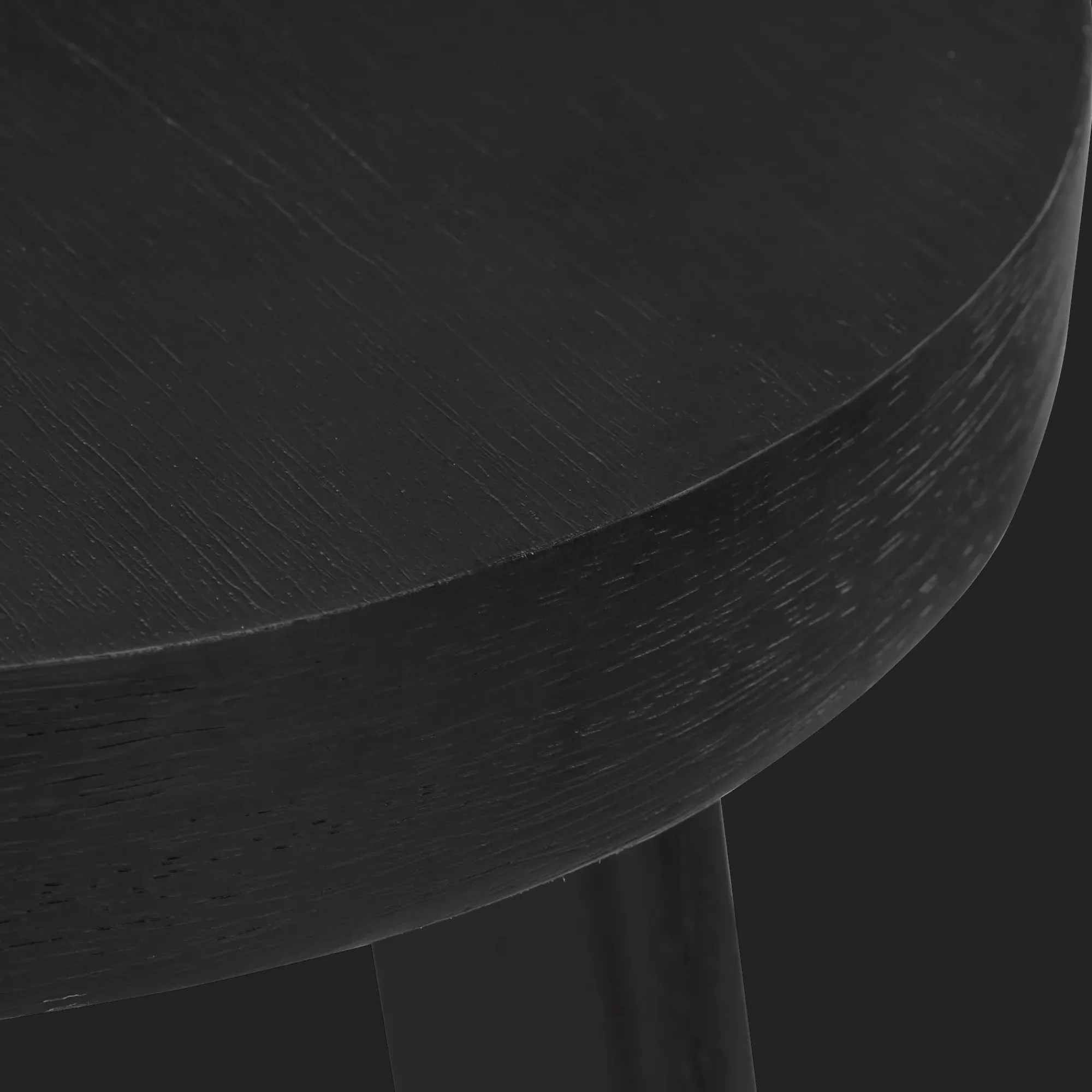 Bouclair Black Wood Stool