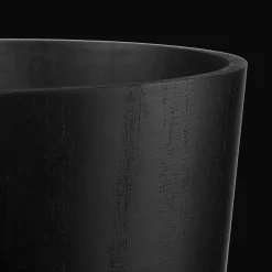 Best Bouclair Black Wood Waste Bin