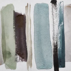 Hot Bouclair Blue Stokes Framed Art