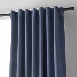Discount Bouclair Blue Vence Blackout Curtain with Hidden Back Tab