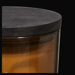 Bouclair Green Tea Candle with Wooden Lid