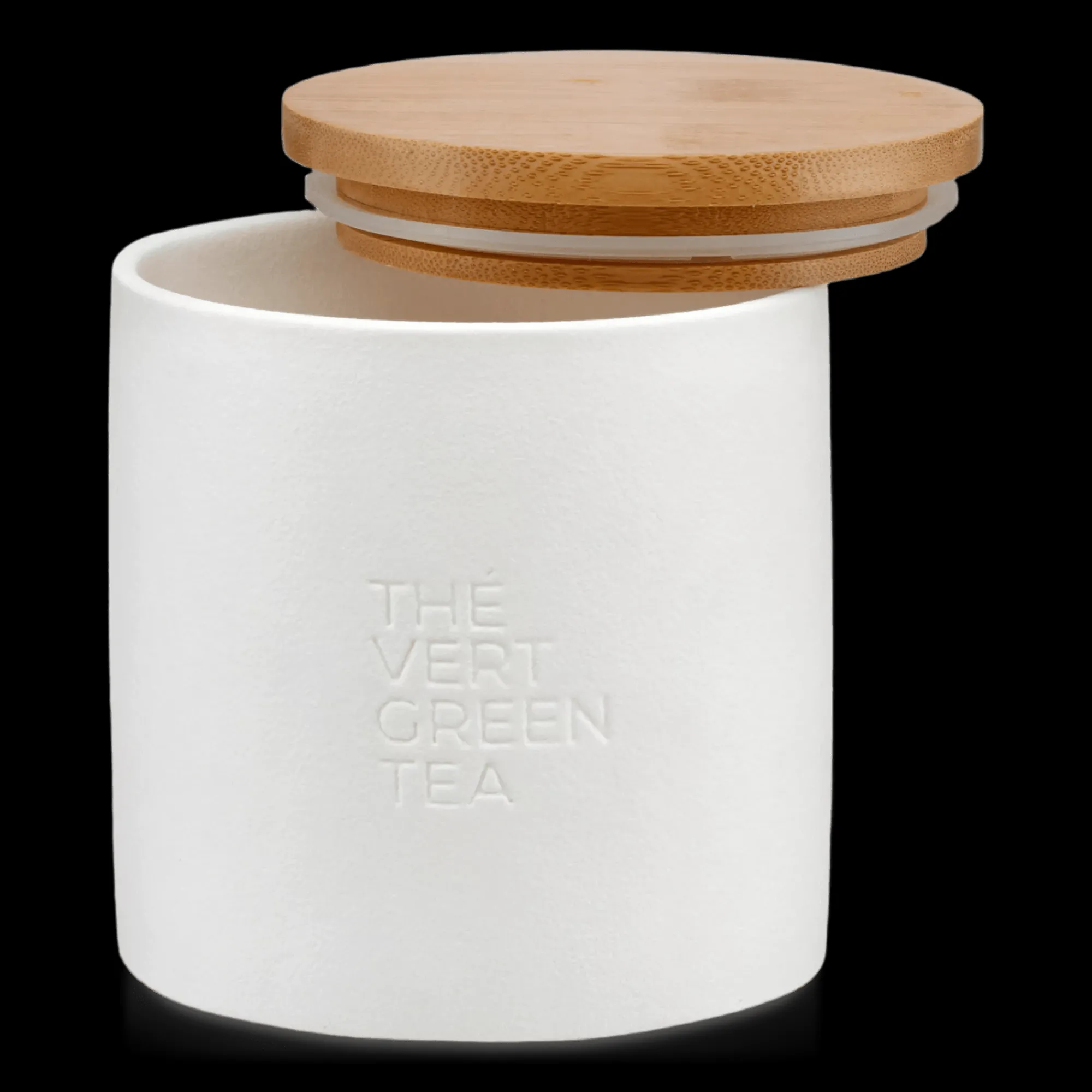 Outlet Bouclair Green Tea Candle with Wooden Lid