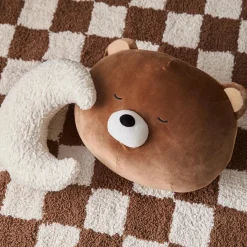 New Bouclair Brown Bear Decorative Pillow