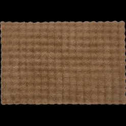 Clearance Bouclair Brown Bubble Faux Fur Rug