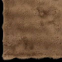 Clearance Bouclair Brown Bubble Faux Fur Rug