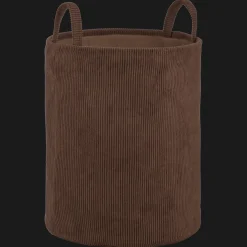 New Bouclair Brown Corduroy Hamper