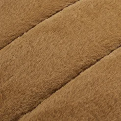 Bouclair Brown Cougar Faux Fur Throw Pillow