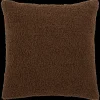 Bouclair Brown Doodle Boucle Decorative Throw Pillow
