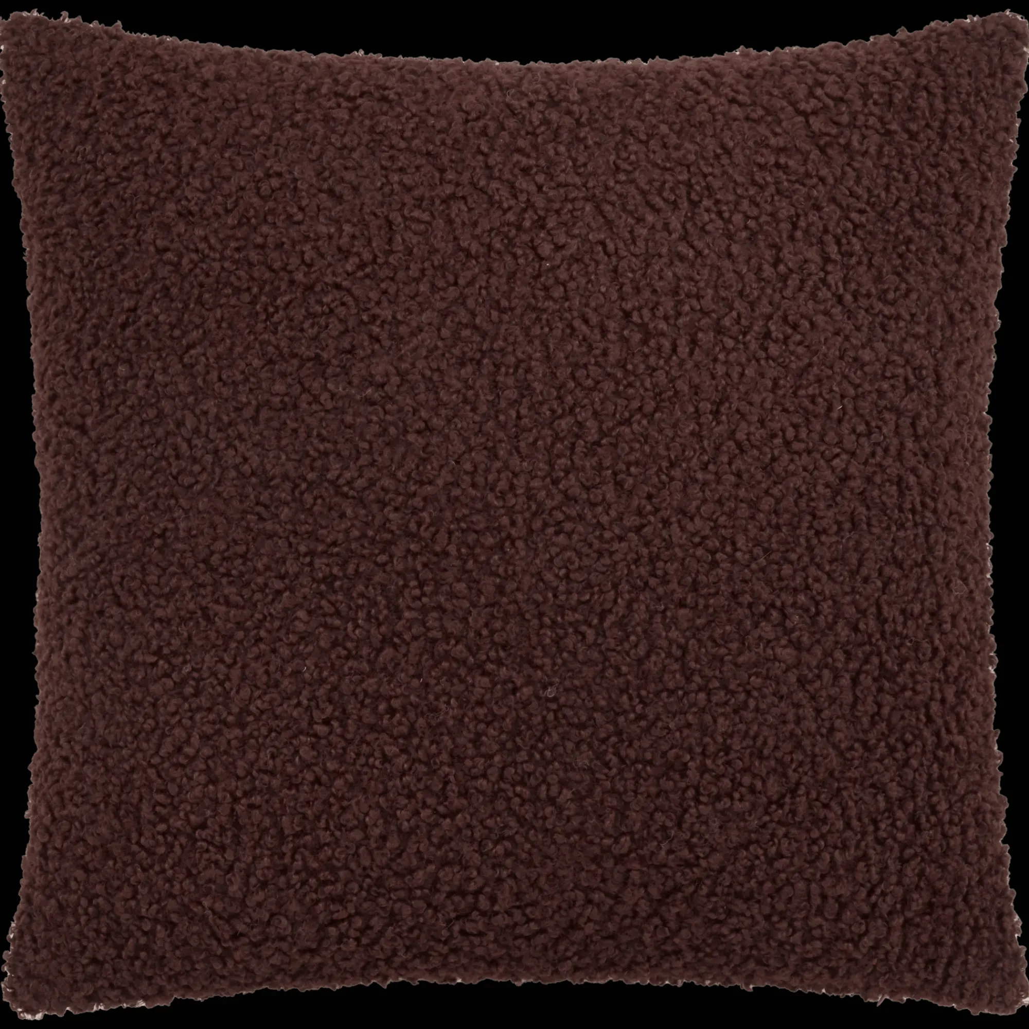Bouclair Brown Doodle Boucle Decorative Throw Pillow