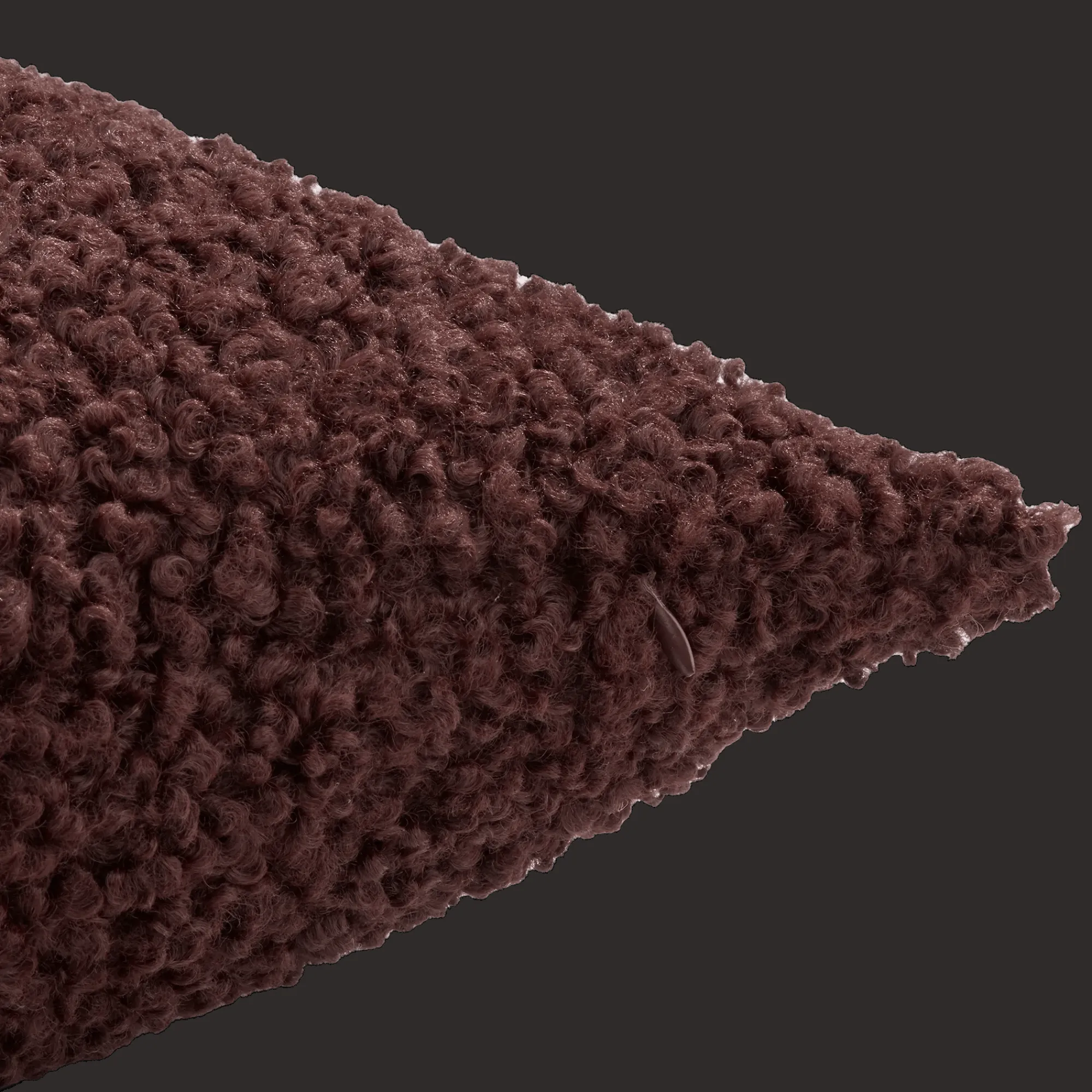 Bouclair Brown Doodle Boucle Decorative Throw Pillow