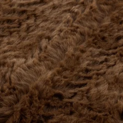 Discount Bouclair Brown Ellyn Faux Fur Throw