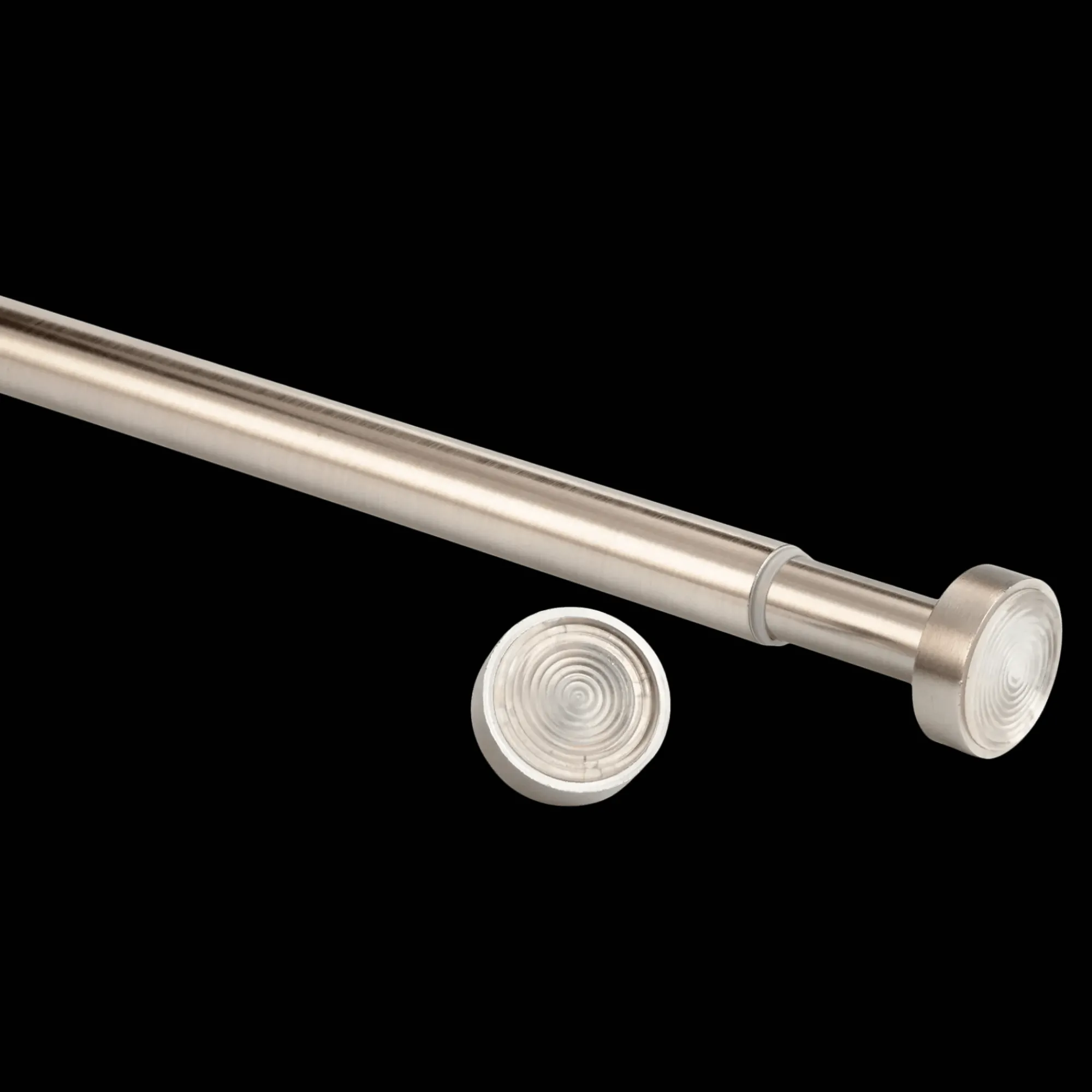 Bouclair Brushed Nickel Curtain Tension Rod - Diameter 22/25 mm