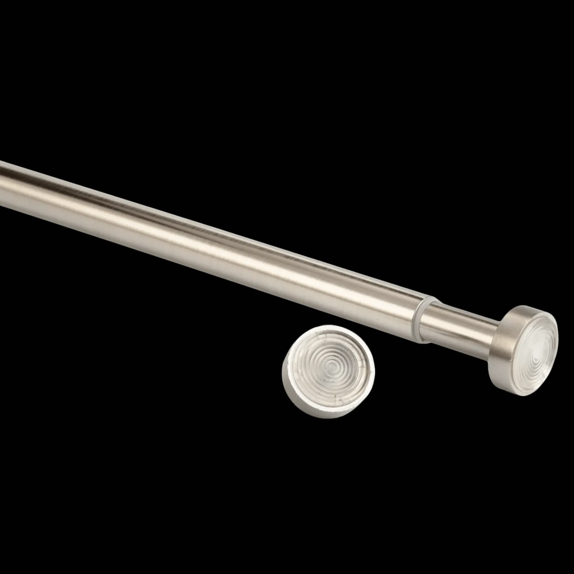Bouclair Brushed Nickel Curtain Tension Rod - Diameter 22/25 mm